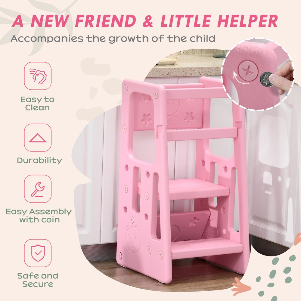 Kids Step Stool - Pink