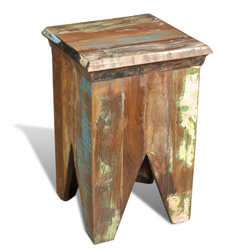 Solid Reclaimed Wood Stool