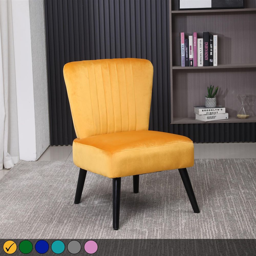 Crushed Velvet Accent Chair (exciting colour options)