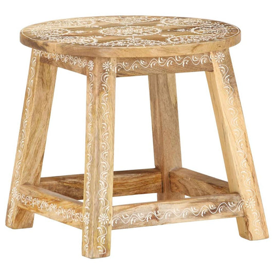 Hand-painted Mango Wood Stool