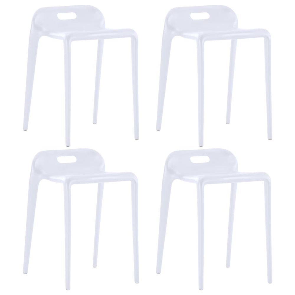 Set of 4 Chic Stackable Stools