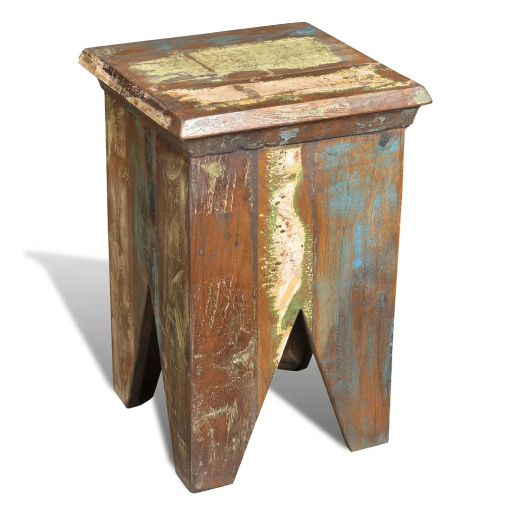 Solid Reclaimed Wood Stool