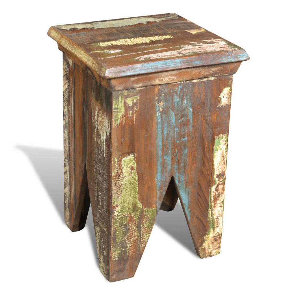 Solid Reclaimed Wood Stool