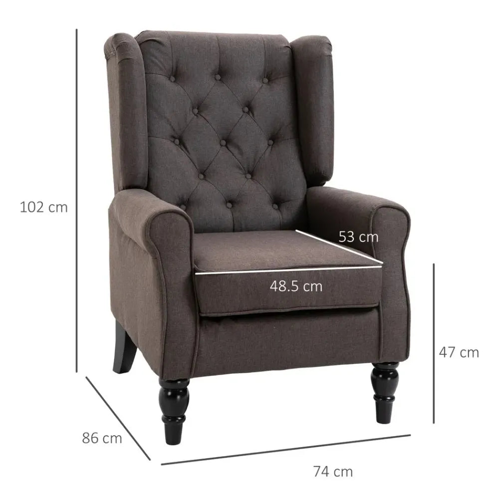 Retro Wingback Armchair