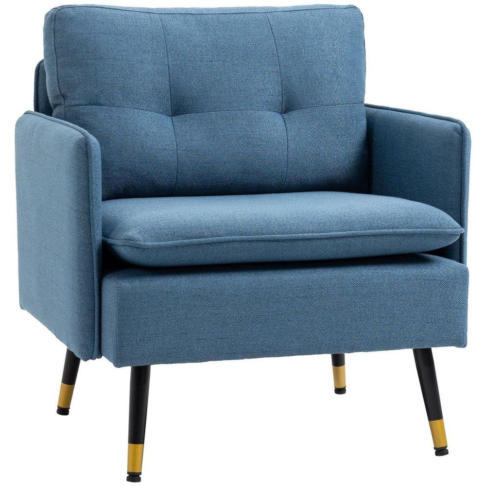 Upholstered Armchair - Dark Blue