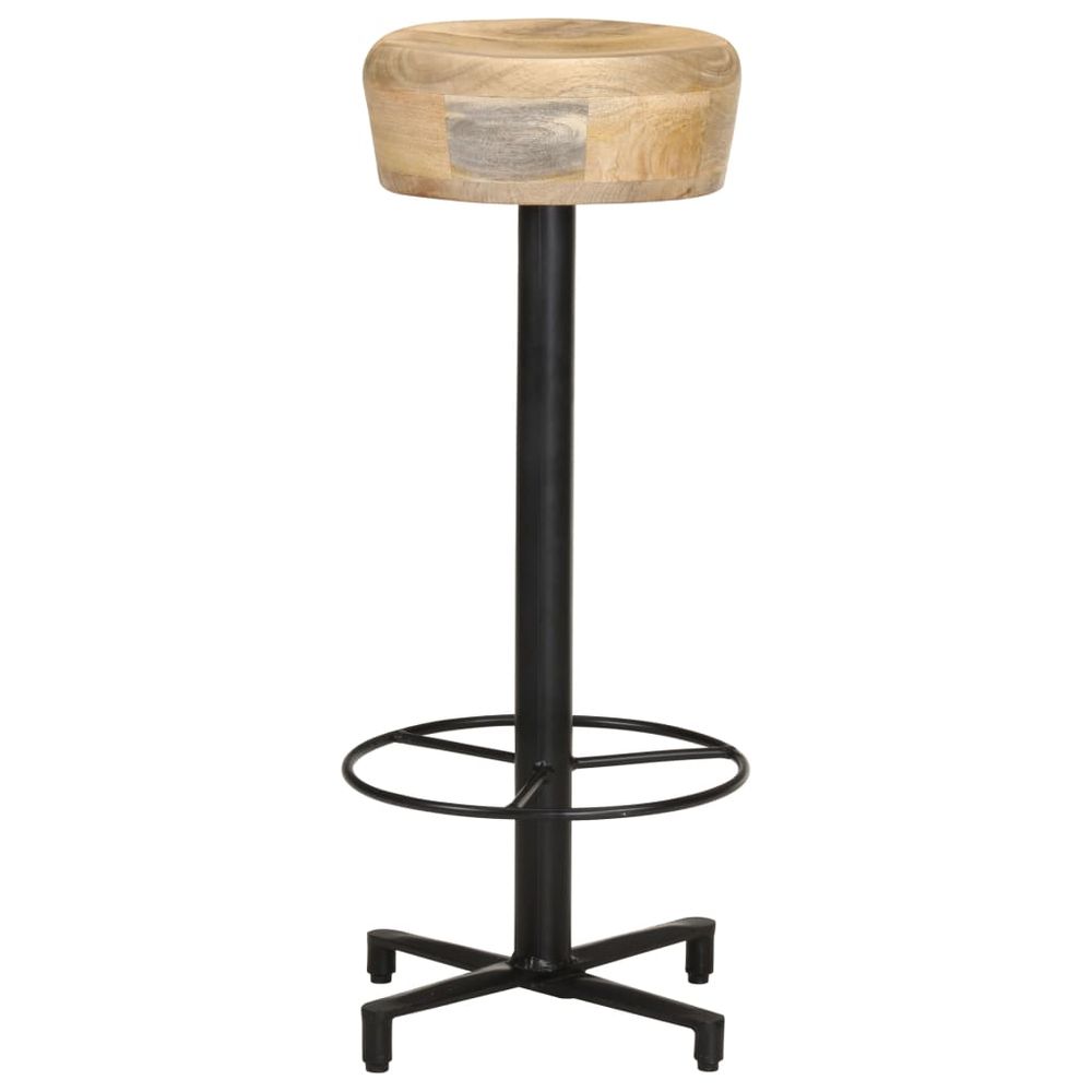 Set of 2 Mango Wood Bar Stools (3 height options)