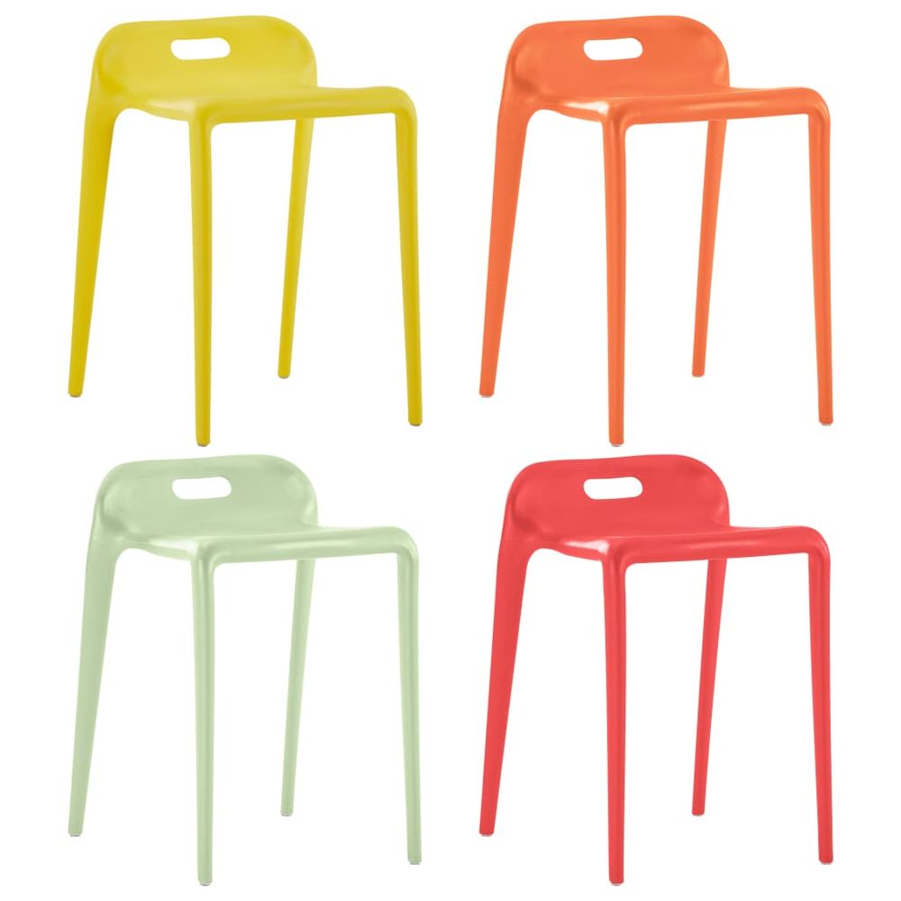 Set of 4 Chic Stackable Stools