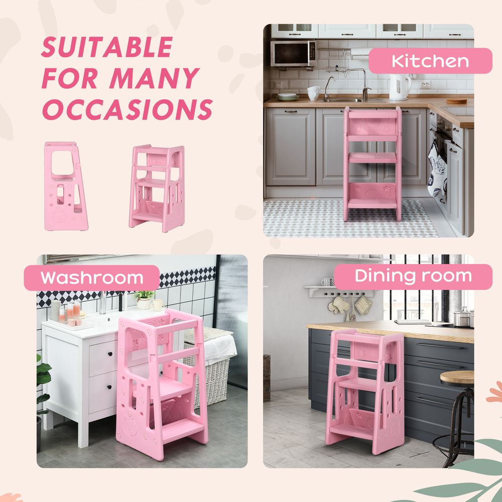 Kids Step Stool - Pink