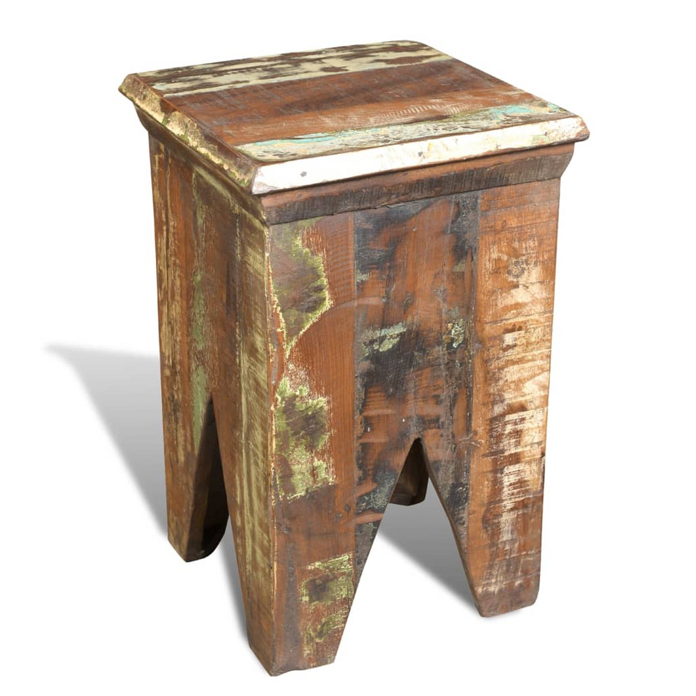 Solid Reclaimed Wood Stool