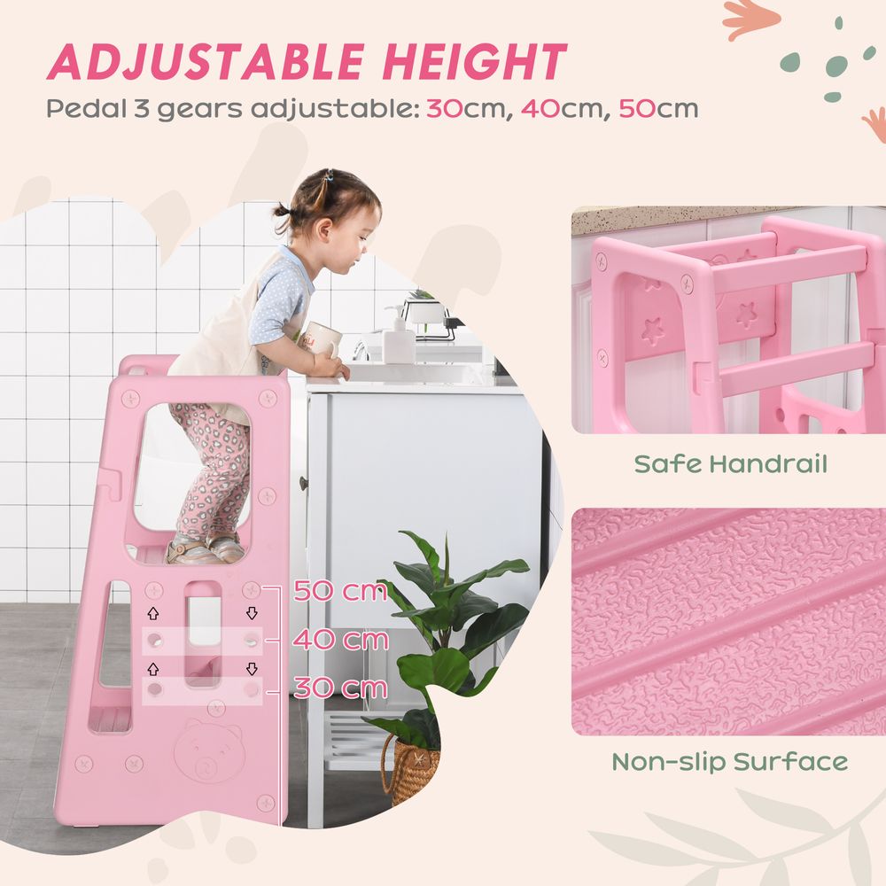 Kids Step Stool - Pink