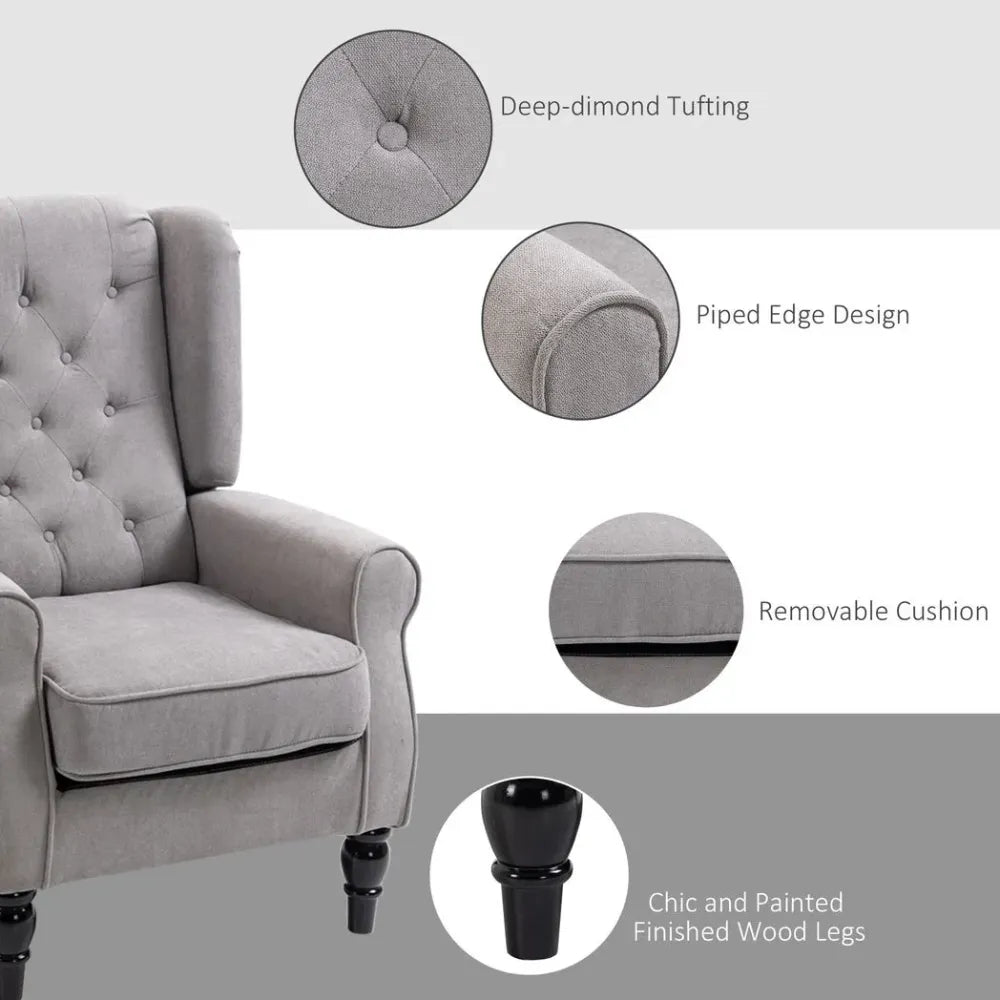 Retro Wingback Armchair